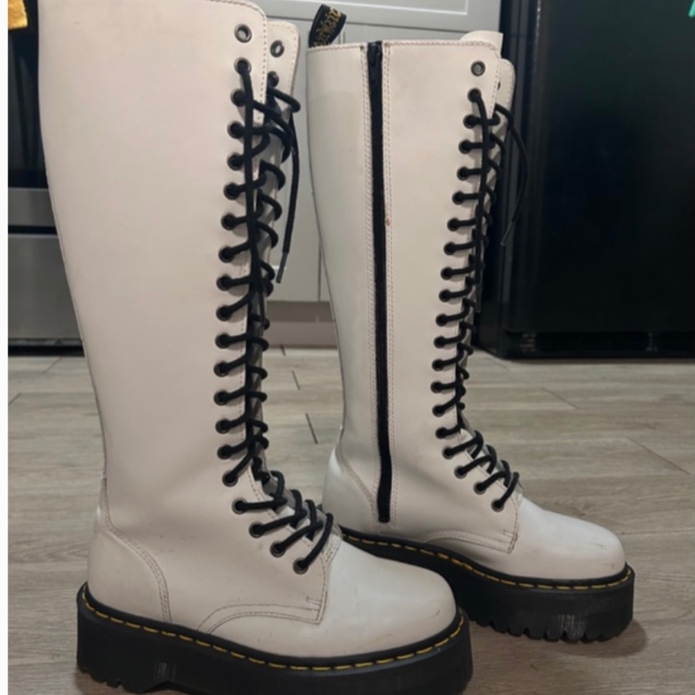 Dr. Marten platform knee hi boots (women 7)